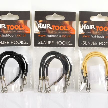 Hairtools Bunjee Hooks - BROWN