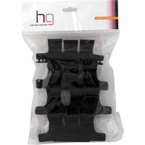 Small Butterfly Clamps Black Pack of 12