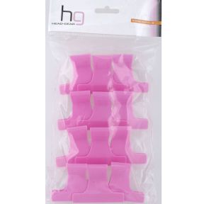 Small Butterfly Clamps Pink Pack of 12