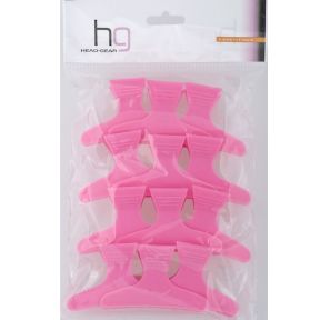 Large Butterfly Clamps Pink Pack of 12