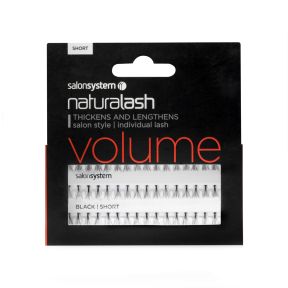 Salon System Individual Flare Lashes Short Black